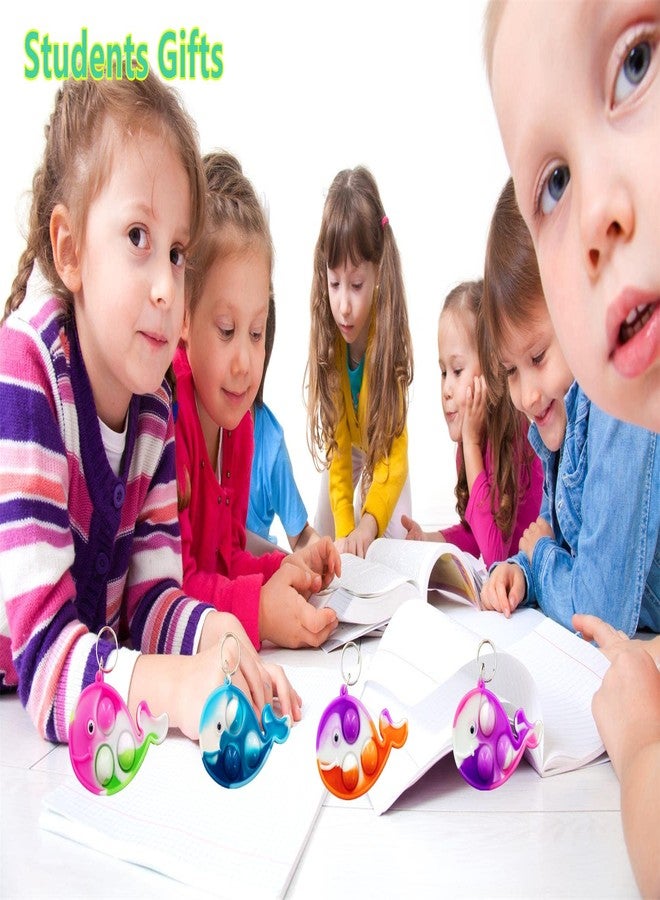 HOZKEAP 24 Packs Bulk whales Push Fidget Bubble Mini Pop， Birthday Party Favors Supplies Classroom summer Students Bubble Prize - Image 4